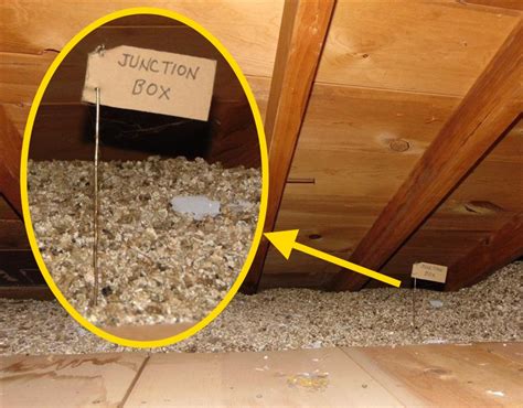 attic insulation protect electrical boxes|electrical boxes in insulation.